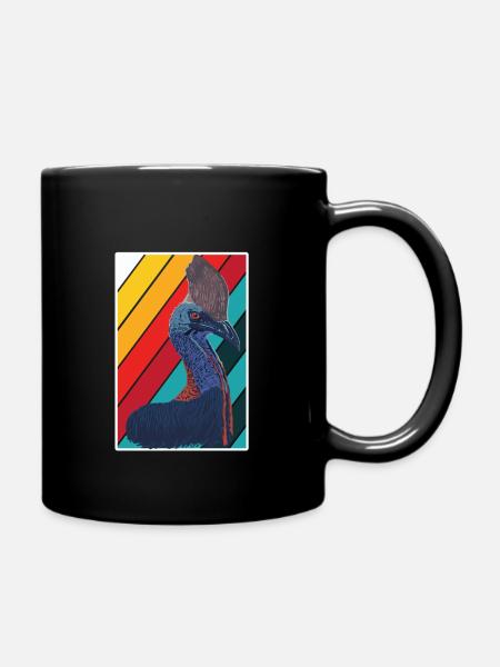 Cassowary - Tasse einfarbig - Schwarz