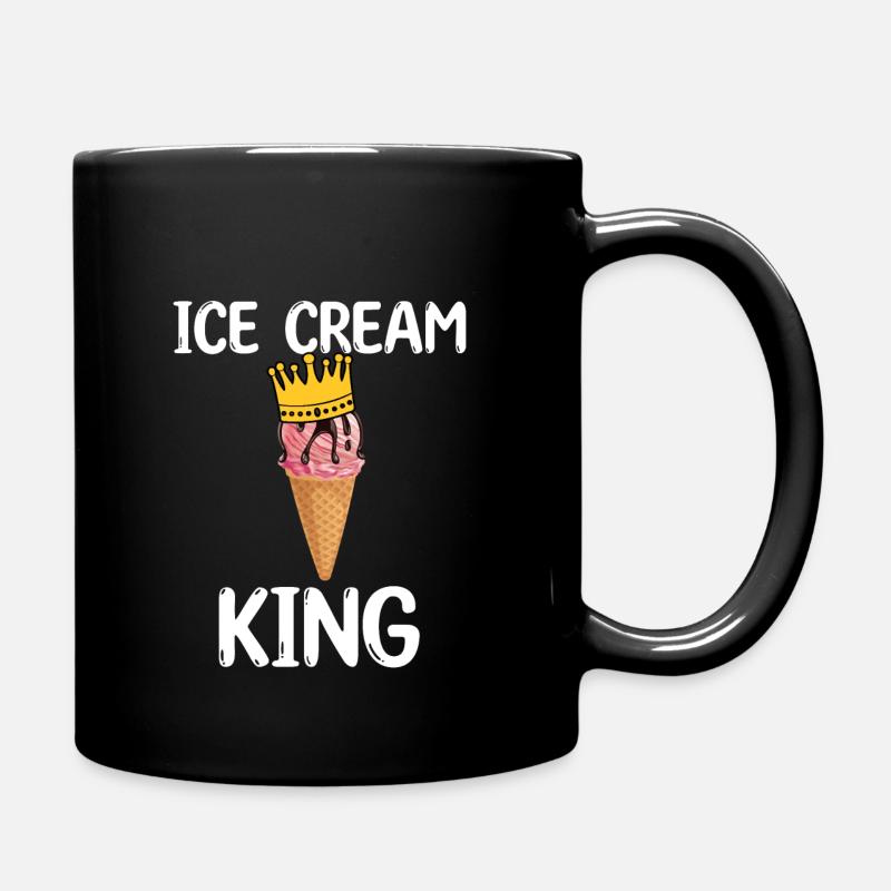 Eis König - Tasse einfarbig - Schwarz