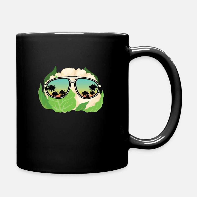 Lunettes de soleil au chou-fleur - Mug uni - noir