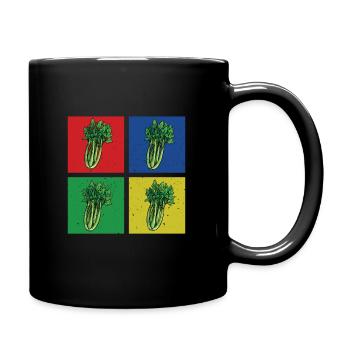 Celery T-Shirt - Full Colour Mug - black - Right