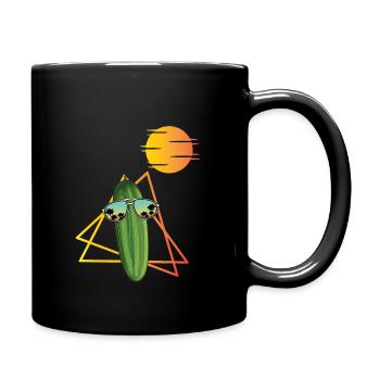Concombre des années 80 - Mug uni - noir - Droite