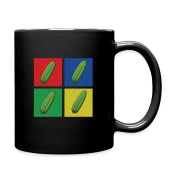 Chemise de concombre - Mug uni - noir - Droite