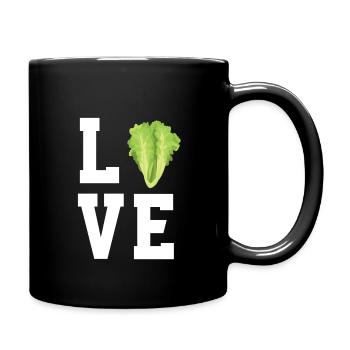 I love lettuce - Full Colour Mug - black - Right