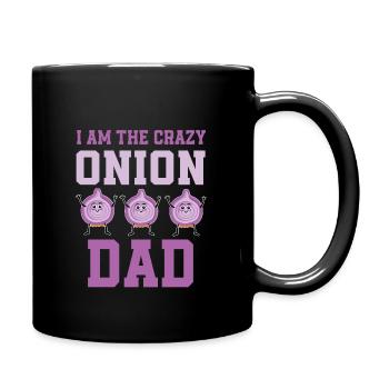 Crazy Onion Dad - Full Colour Mug - black - Right