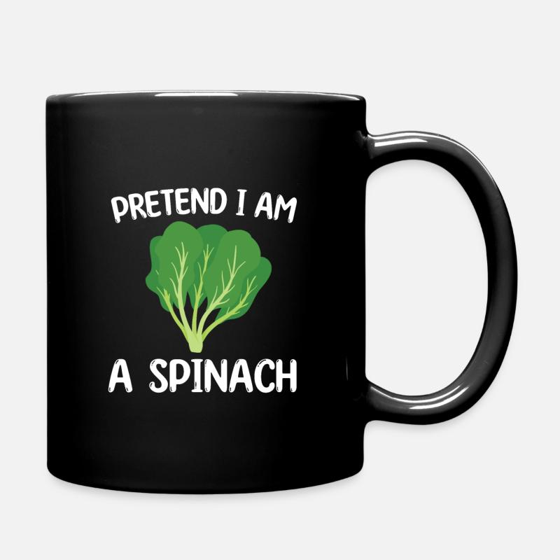 Spinat - Tasse einfarbig - Schwarz