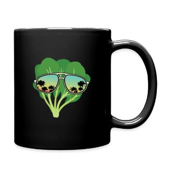Spinat Sonnenbrille - Tasse einfarbig - Schwarz - Rechts