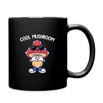 Champignon frais - Mug uni - noir - Droite