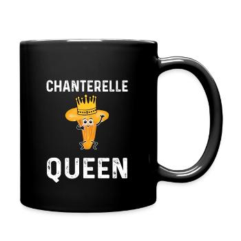 Pfifferling Königin - Tasse einfarbig - Schwarz - Rechts