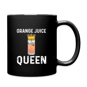 Orange Juice Queen - Full Colour Mug - black - Right