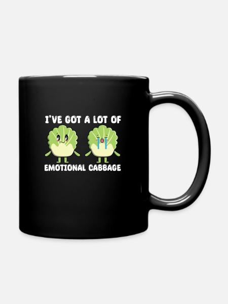 Lustiges Kohl Geschenk - Tasse einfarbig - Schwarz