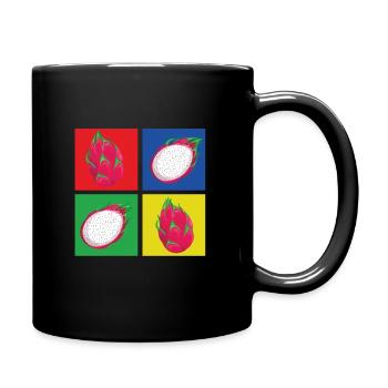Drachenfrucht T-Shirt - Tasse einfarbig - Schwarz - Rechts
