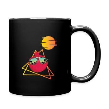Pomegranate 80s - Full Colour Mug - black - Right