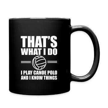 Jouer à Kanupolo - Mug uni - noir - Droite