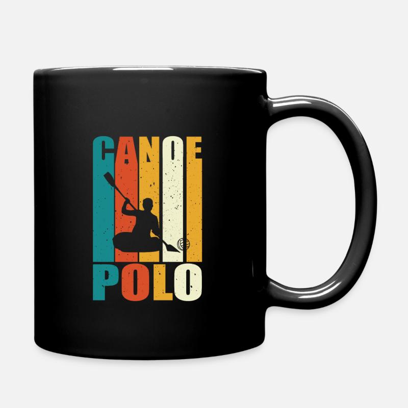 Kanupolo Retro Design - Tasse einfarbig - Schwarz
