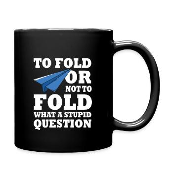 Paper Plane Gift - Full Colour Mug - black - Right