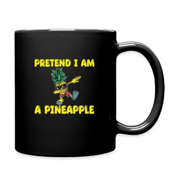 Dabbing Pineapple Shirt - Full Colour Mug - black - Right