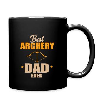 Meilleur papa de tir à l’arc - Mug uni - noir - Droite