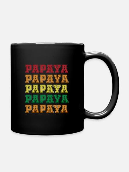 Papaye - Mug uni - noir
