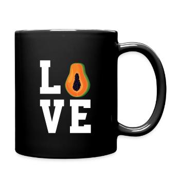 Papaya - Tasse einfarbig - Schwarz - Rechts