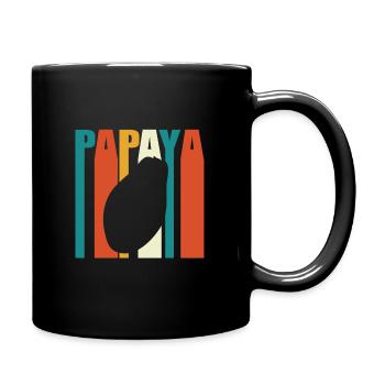 Papaya - Tasse einfarbig - Schwarz - Rechts