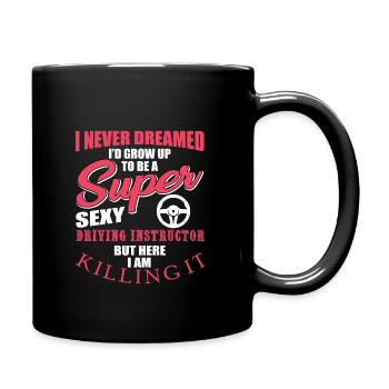 Driving instructor - Full Colour Mug - black - Right
