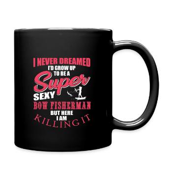 Bow fishermen - Full Colour Mug - black - Right