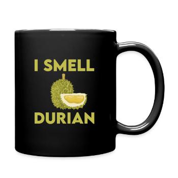 Je sens le durian - Mug uni - noir - Droite