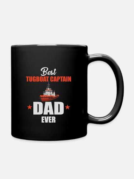 Remorqueur Capitaine Papa - Mug uni - noir