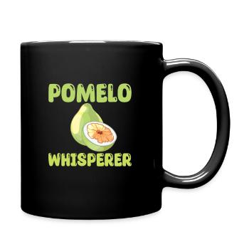 Pomelo Flüsterer - Tasse einfarbig - Schwarz - Rechts