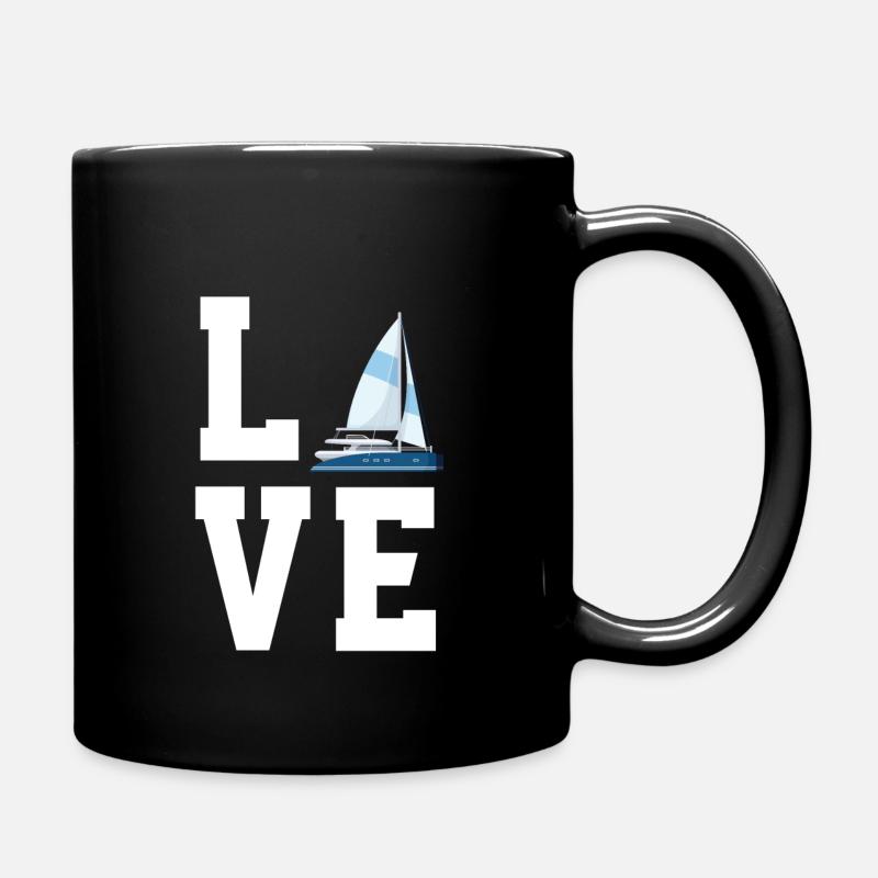 Katamaran - Tasse einfarbig - Schwarz