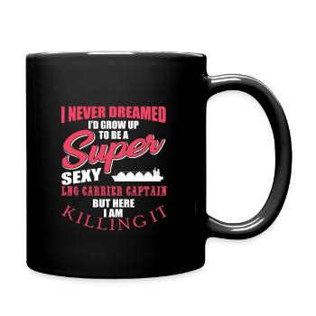 LNG Tanker Captain - Full Colour Mug - black - Right