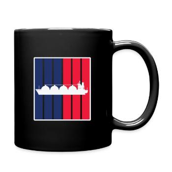 LNG Tanker - Full Colour Mug - black - Right