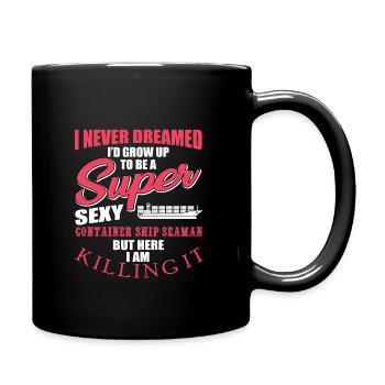 Porte-conteneurs Seeman - Mug uni - noir - Droite