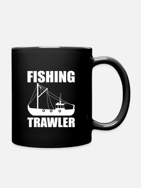 Fischkutter - Tasse einfarbig - Schwarz