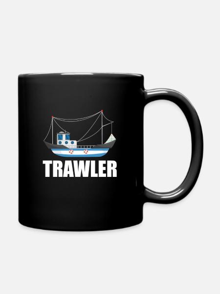 Fischkutter - Tasse einfarbig - Schwarz