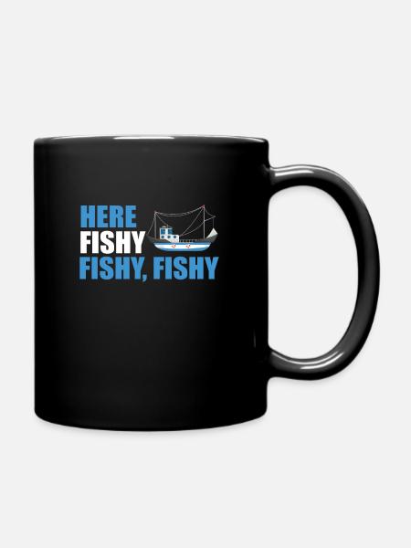 Fischkutter - Tasse einfarbig - Schwarz