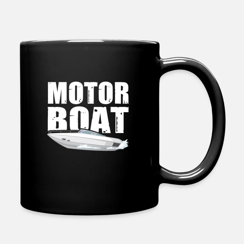 Motorboot - Tasse einfarbig - Schwarz