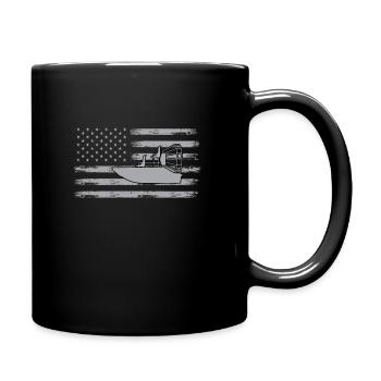 USA Airboat American Fanboat - Mug uni - noir - Droite
