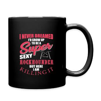 Funny Stone Collector Shirt - Full Colour Mug - black - Right
