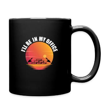 Lustige Maurer Shirt - Tasse einfarbig - Schwarz - Rechts