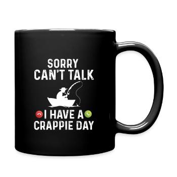 Crappie Fish Angler - Full Colour Mug - black - Right
