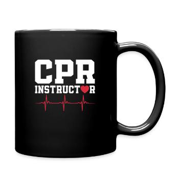 Cpr instructors - Full Colour Mug - black - Right