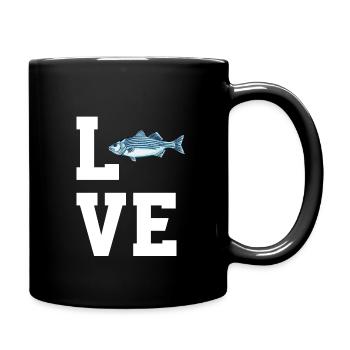 Dear Striped Perch - Full Colour Mug - black - Right