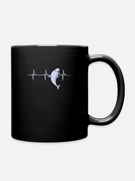 Battement de cœur de béluga - Mug uni - noir