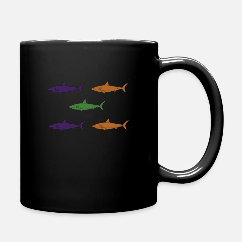 Requins - Mug uni - noir