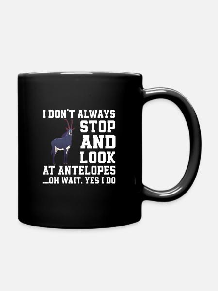 Lustiges Oryx Antilopen Geschenk - Tasse einfarbig - Schwarz