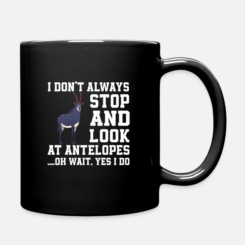 Lustiges Oryx Antilopen Geschenk - Tasse einfarbig - Schwarz