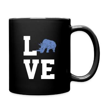 Dear Rhinos - Full Colour Mug - black - Right