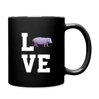 Dear Hippos - Full Colour Mug - black - Right