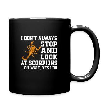 Drôle de dicton scorpion - Mug uni - noir - Droite